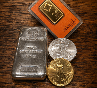 Gold, Silver, Platinum & Palladium